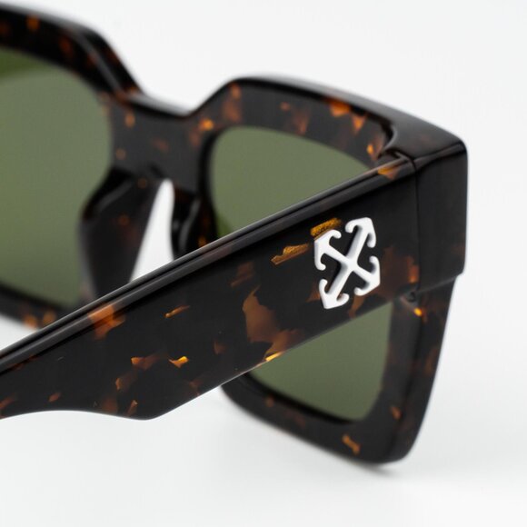 Off-White JACKSON Women Sunglasses Havana Green  Square OERI13I JACKSON 6055 - Picture 9 of 13